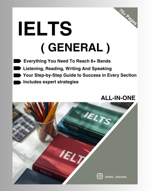 IELTS General eBook – Full Writing, Reading, Listening & Speaking Guide