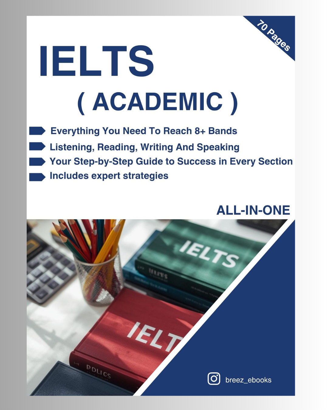 IELTS Academic eBook – Full Writing, Reading, Listening & Speaking Guide