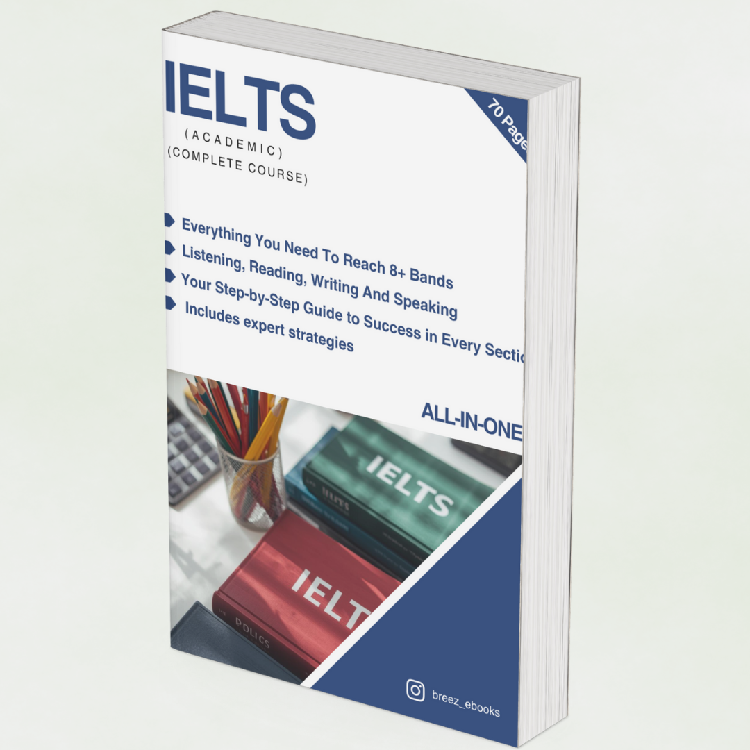 IELTS Academic eBook – Full Writing, Reading, Listening & Speaking Guide